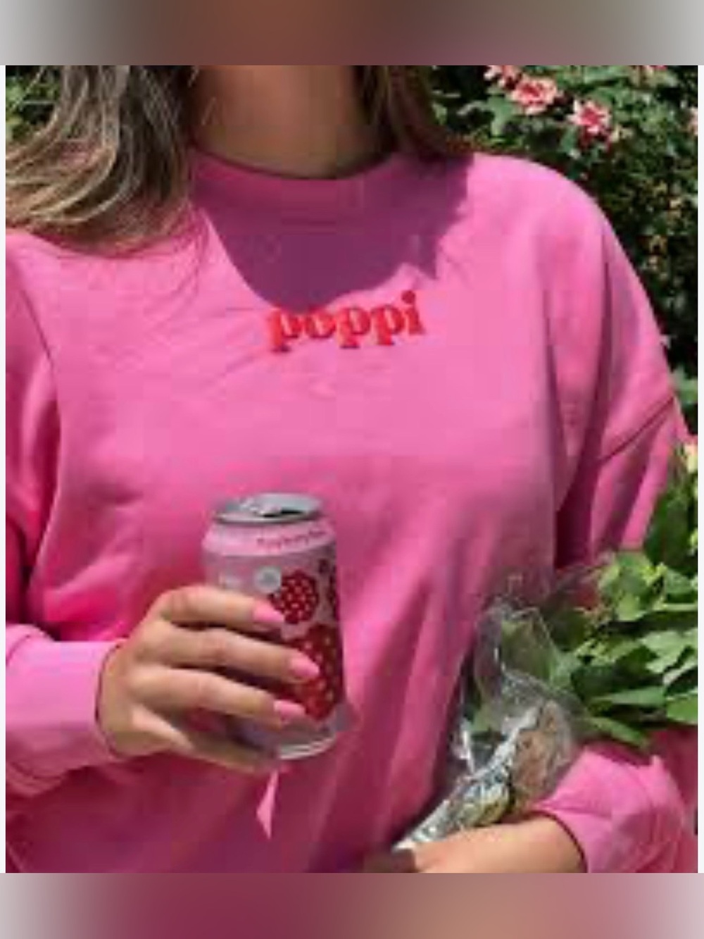 Poppi Vibrant Pink jogger Set - Crewneck Sweatshirt & Joggers